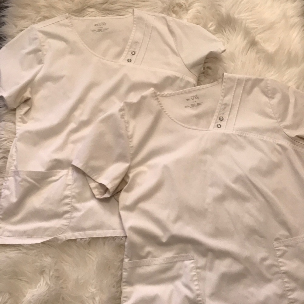 2 Cherokee Luxe scrub tops